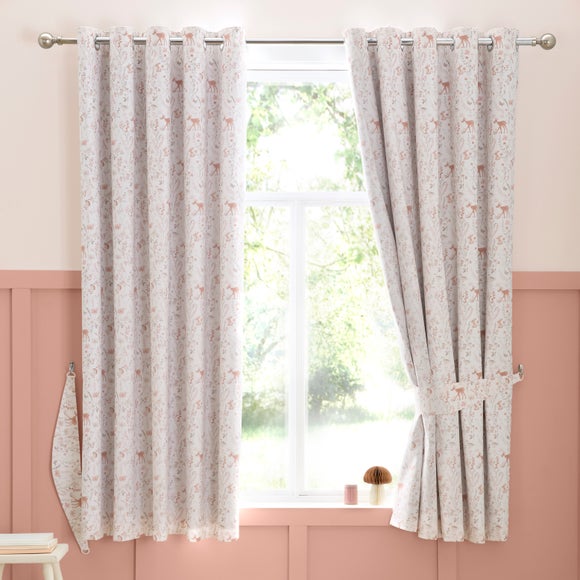 Woodland Floral Eyelet Curtains
