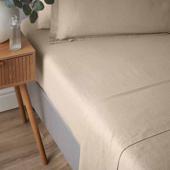 View Cotton Linen Fitted Sheet View Cotton Linen Fitted Sheet