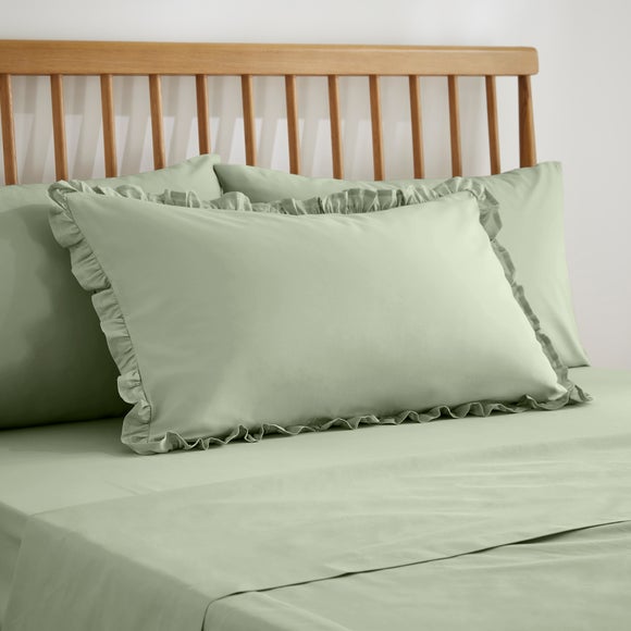 Pure Cotton Frilled Pillowcase