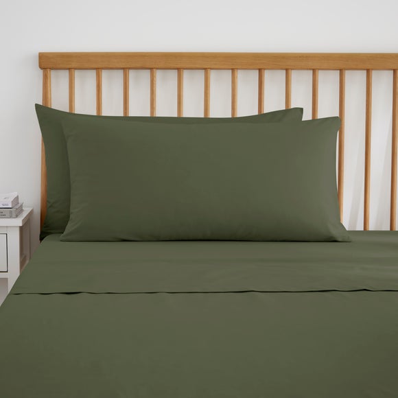 Pure Cotton Large Standard Pillowcase Pair