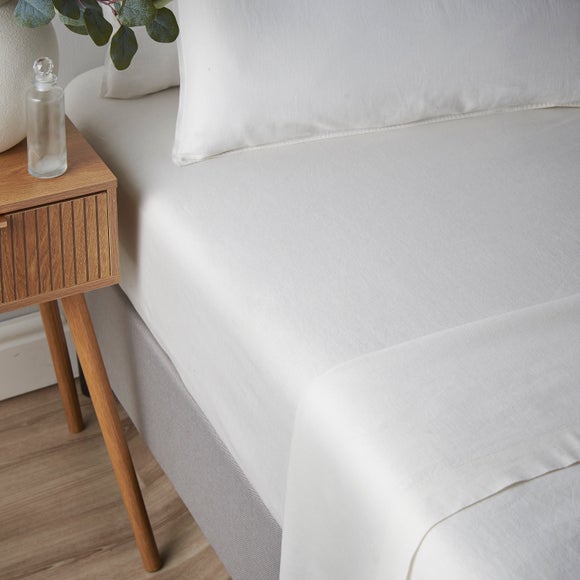 Cotton Linen Fitted Sheet