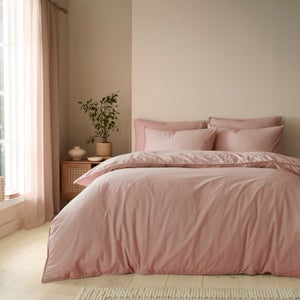 Soft Washed Cotton Duvet Cover & Pillowcase Set