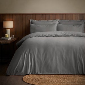 Soft & Cosy Luxury 100 Brushed Cotton Duvet Cover & Pillowcase Set