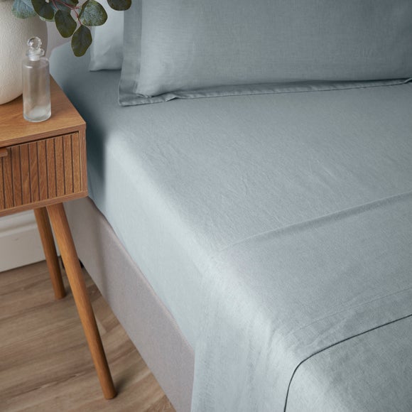 View Cotton Linen Fitted Sheet View Cotton Linen Fitted Sheet