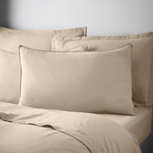 Cotton Linen Standard Pillowcase Pair