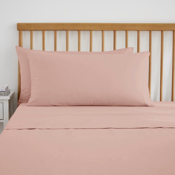 Pure Cotton Large Standard Pillowcase Pair