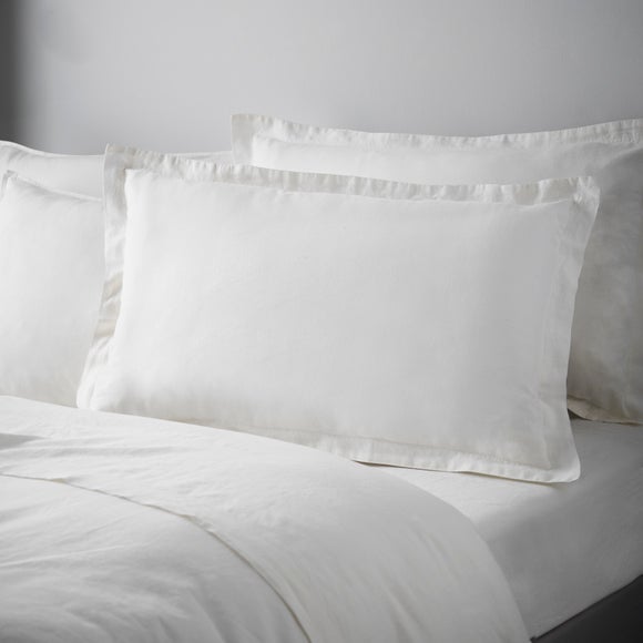 View Cotton Linen Oxford Pillowcase View Cotton Linen Oxford Pillowcase
