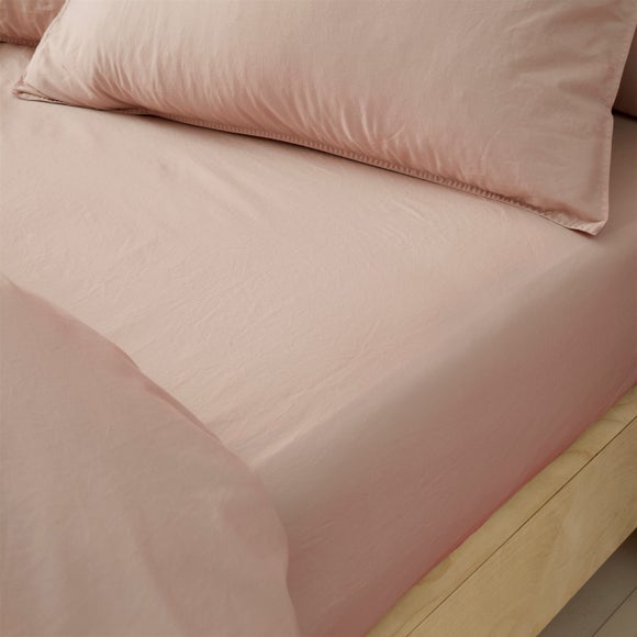 Soft Washed Cotton Fitted Sheet