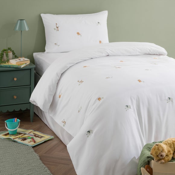 View Safari Embroidery Quilt Cover And Pillowcase Set View Safari Embroidery Quilt Cover And Pillowcase Set