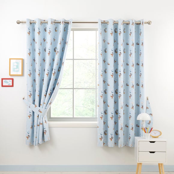 Disney Soft Skies Mickey Mouse Eyelet Curtains
