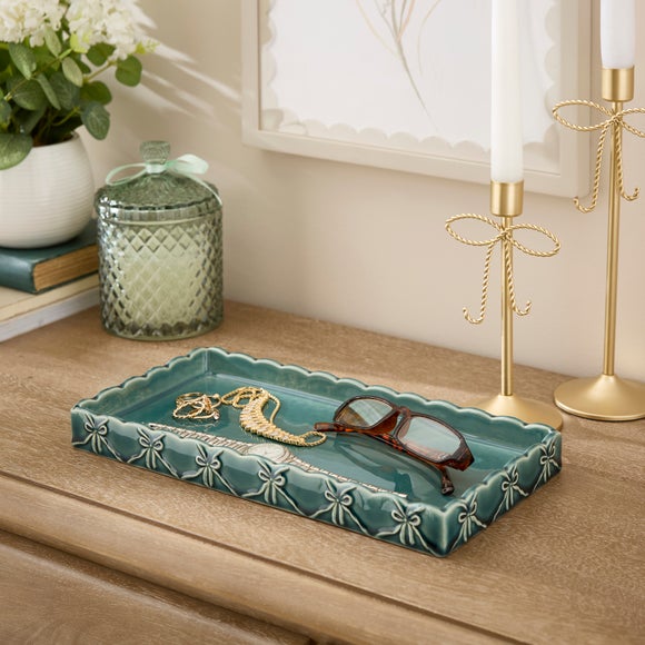 View Blue Bow Trinket Tray View Blue Bow Trinket Tray