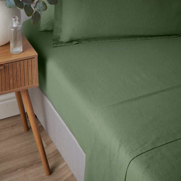 View Cotton Linen Fitted Sheet View Cotton Linen Fitted Sheet