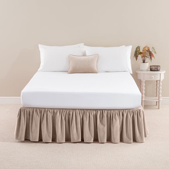 Clara Cotton Velvet Frilled Valance