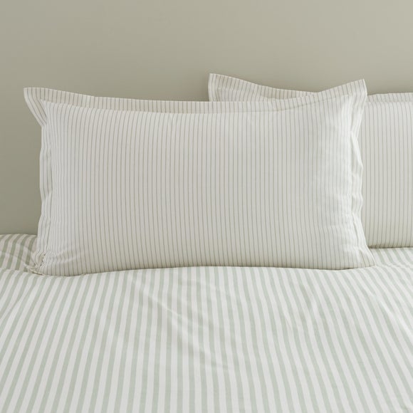 Washed Cotton Stripe 100% Cotton Oxford Pillowcase