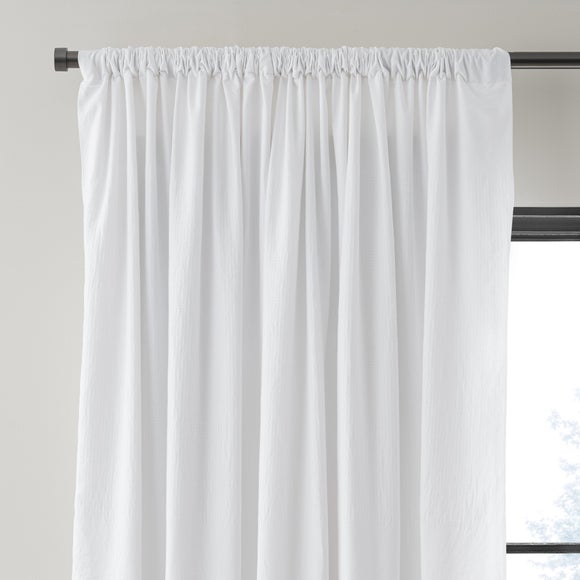 Newston Waffle 100% Cotton Slot Top Curtains