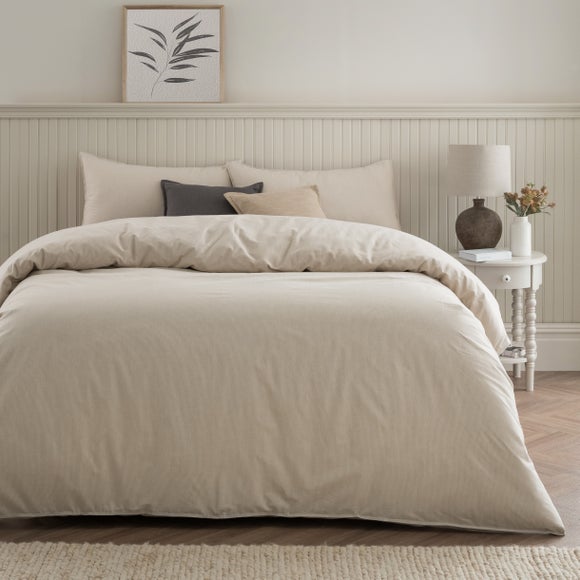 Quinn Marled Stripe 100% Cotton Duvet Cover & Pillowcase Set