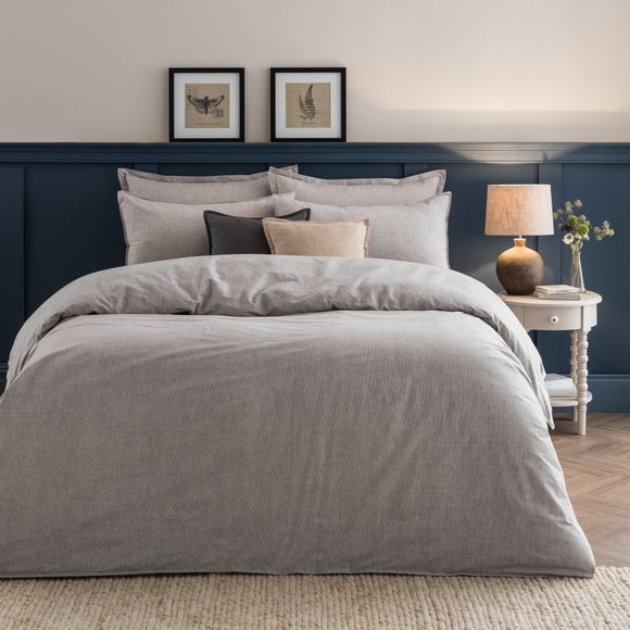 Quinn Marled Stripe 100% Cotton Duvet Cover & Pillowcase Set