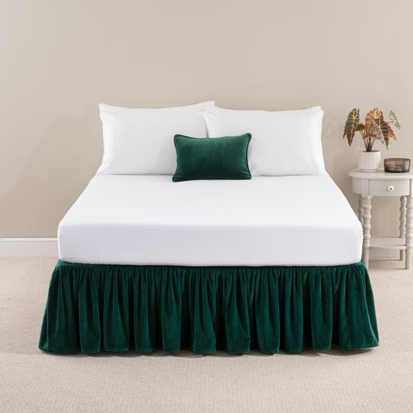 Clara Cotton Velvet Frilled Valance
