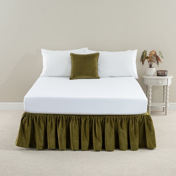 Clara Cotton Velvet Frilled Valance