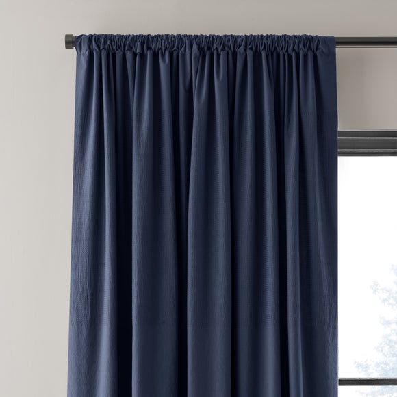 Newston Waffle 100% Cotton Slot Top Curtains