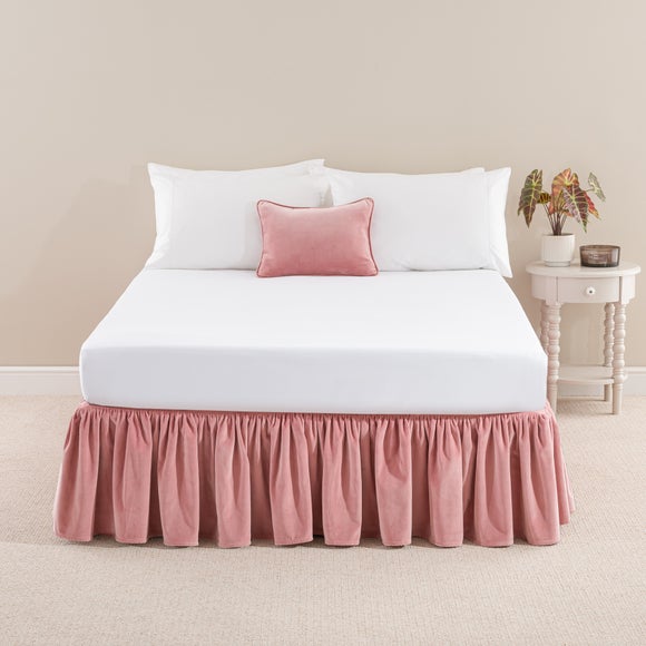 Clara Cotton Velvet Frilled Valance