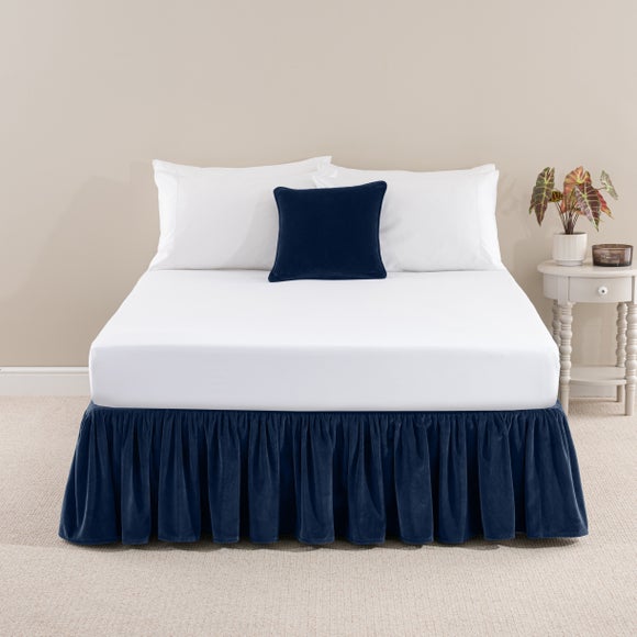 View Clara Cotton Velvet Frilled Valance View Clara Cotton Velvet Frilled Valance