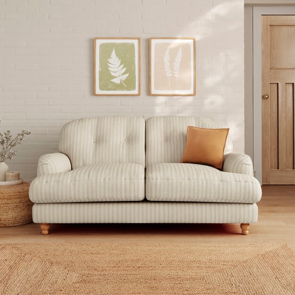 Martha Chunky Chenille Stripe 2 Seater Sofa