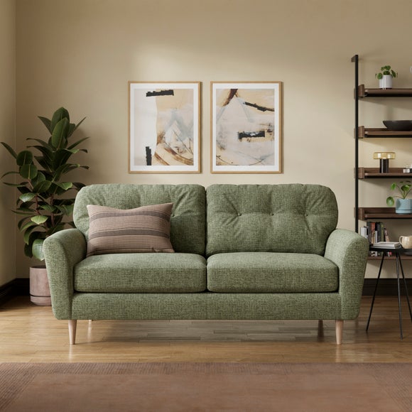 Sven Soft Texture Chenille 3 Seater Sofa