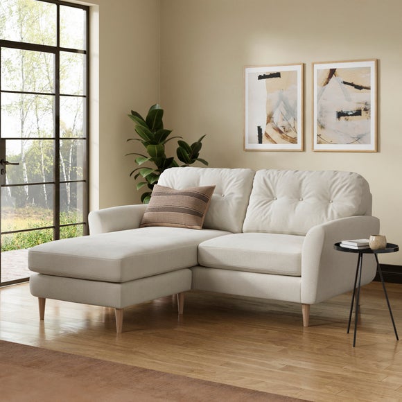 Sven Soft Texture Chenille Reversible Corner Chaise Sofa