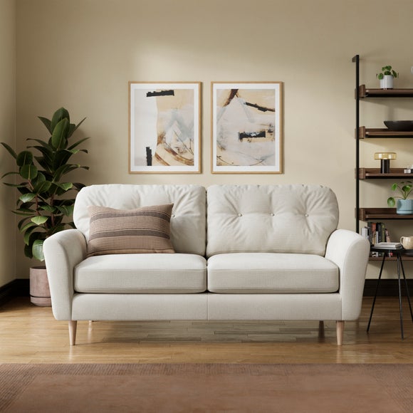 Sven Soft Texture Chenille 3 Seater Sofa