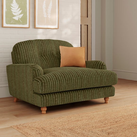 Martha Chunky Chenille Stripe Snuggle Sofa