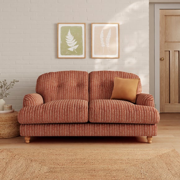 Martha Chunky Chenille Stripe 2 Seater Sofa