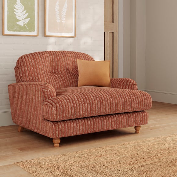 Martha Chunky Chenille Stripe Snuggle Sofa