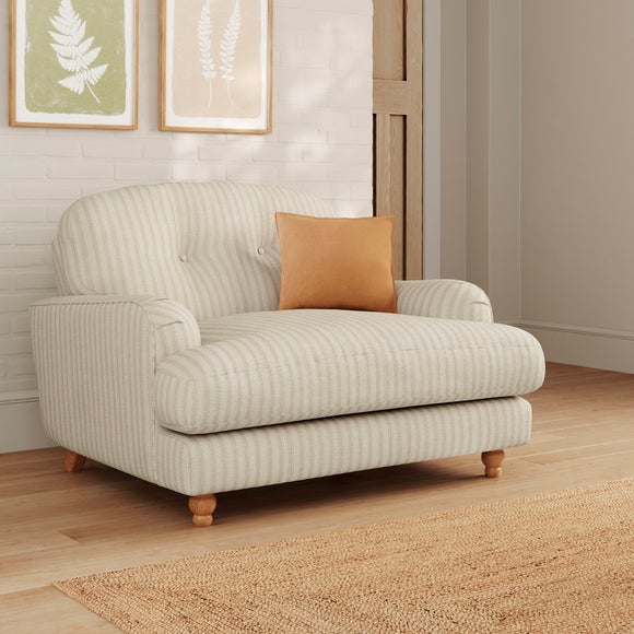 View Martha Chunky Chenille Stripe Snuggle Sofa View Martha Chunky Chenille Stripe Snuggle Sofa