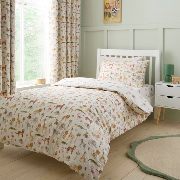 Little Wild Ones 100% Cotton Quilt Cover & Pillowcase Set