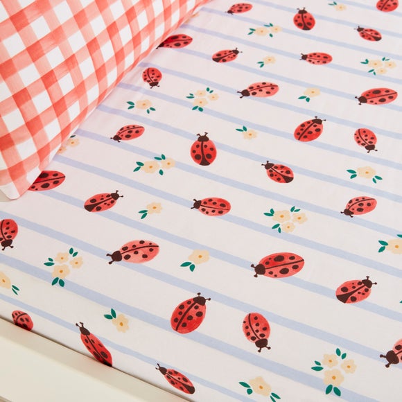 View Set Of 2 Ladybird Lane Fitted Sheets View Set Of 2 Ladybird Lane Fitted Sheets