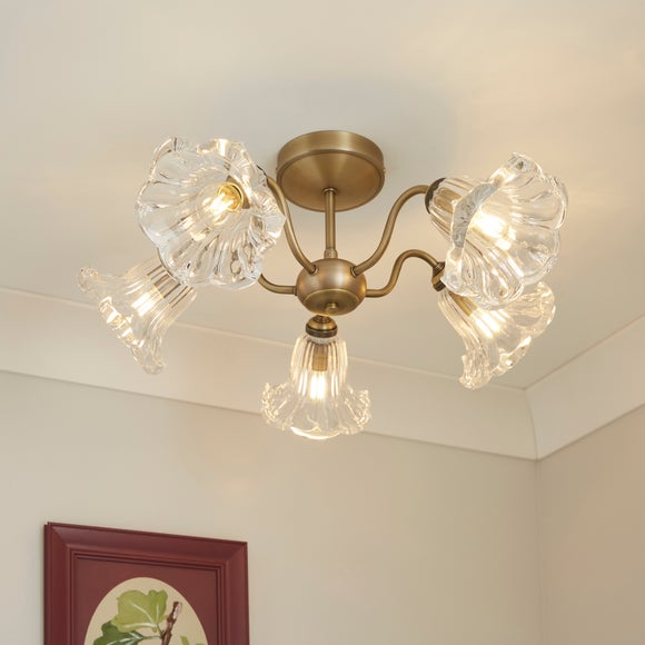 Sophia Floral 5 Light Ceiling Light