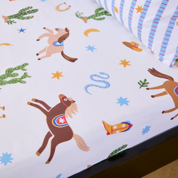 View Set Of 2 Cowboy Carnival Fitted Sheets View Set Of 2 Cowboy Carnival Fitted Sheets