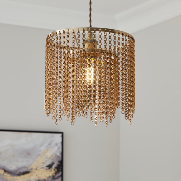 View Bree Chain Tiered Easy Fit Pendant Shade View Bree Chain Tiered Easy Fit Pendant Shade