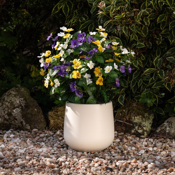 Click to view product details and reviews for Artificial Pansy Plant Pot.