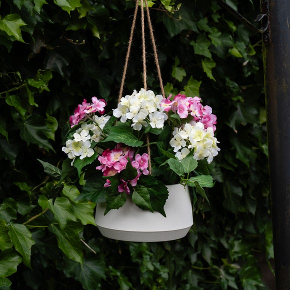 Click to view product details and reviews for Artificial Hanging Hydrangea In Plant Pot. Click to view product details and reviews for Artificial Hanging Hydrangea In Plant Pot.