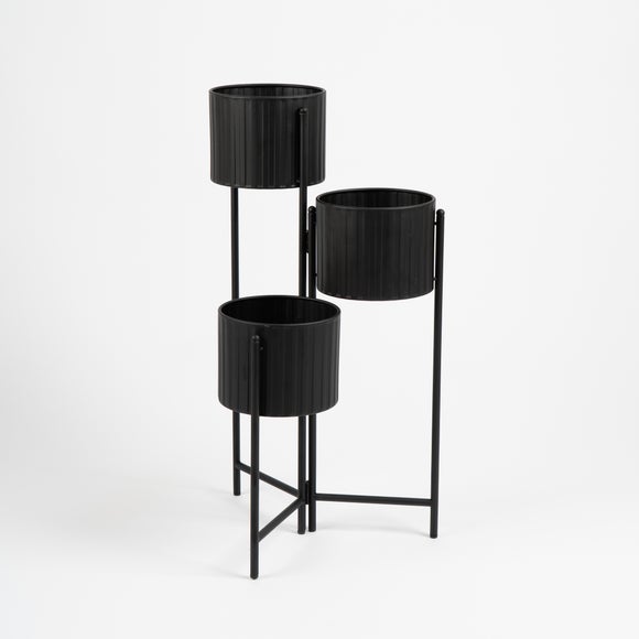 Set of 3 Plant Pots on a Stand