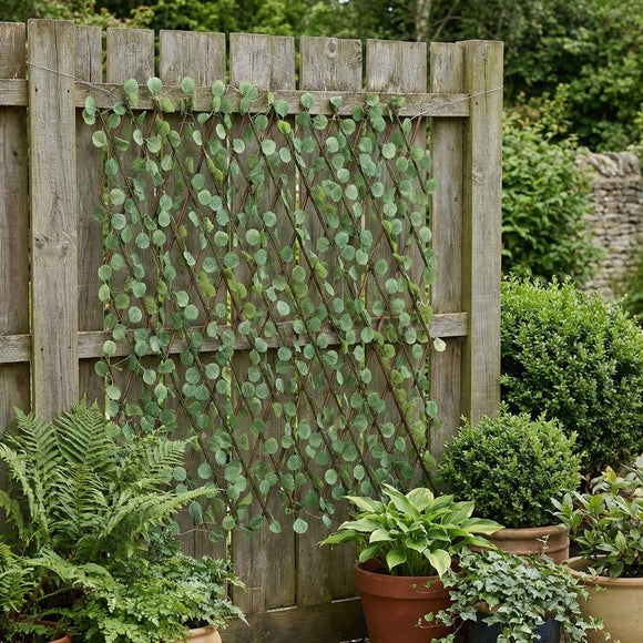 View Artificial Eucalyptus Expanding Trellis With Led Lights View Artificial Eucalyptus Expanding Trellis With Led Lights