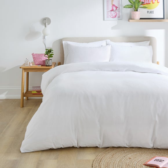 Soft and Easycare Polycotton Duvet Cover & Pillowcase Set