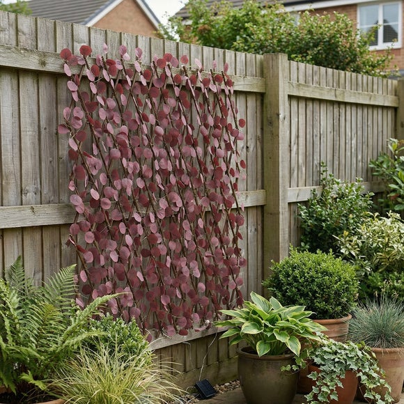 View Artificial Eucalyptus Expanding Trellis With Led Lights View Artificial Eucalyptus Expanding Trellis With Led Lights