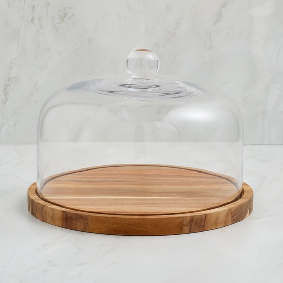 Acacia Glass Cake Dome