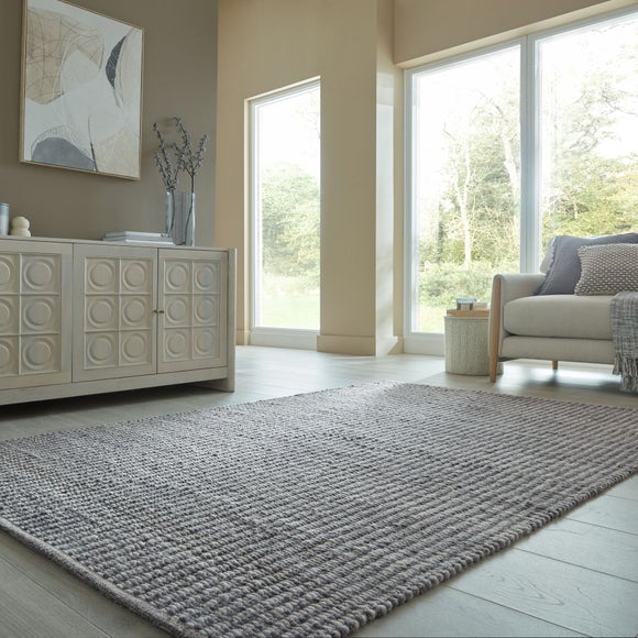 Flecked Braided Wool Rug