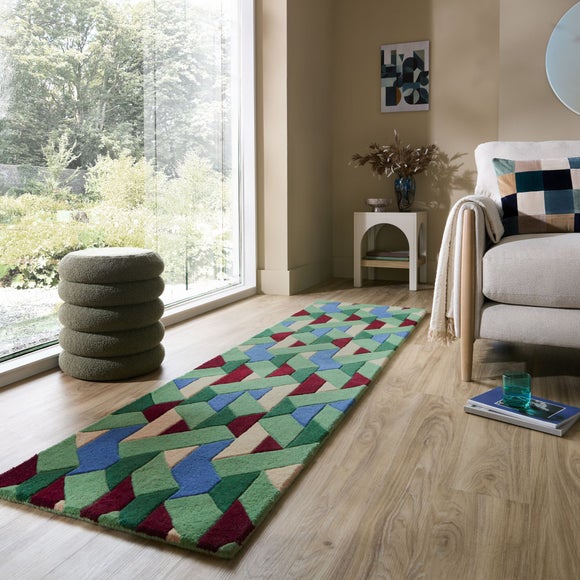 Connect Geometric Wool Runner