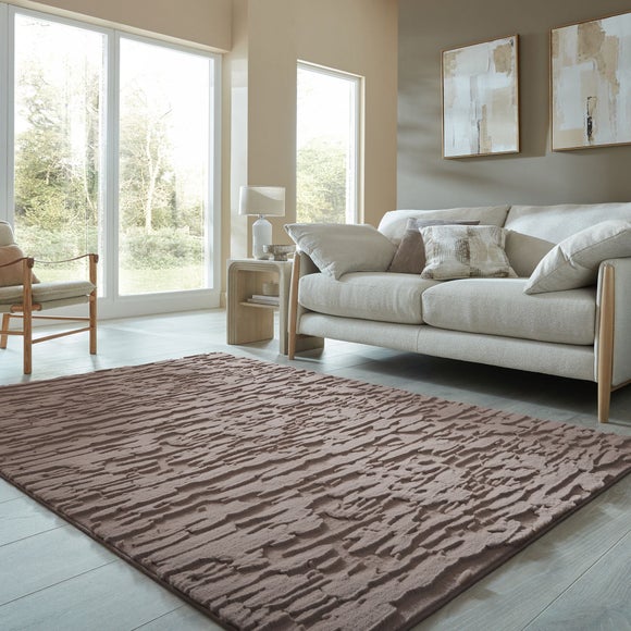 Adina Faux Fur Abstract Luxe Rug