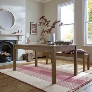 Clove Striped Wool Rug
